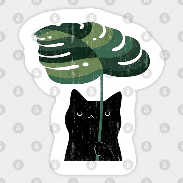 Monstera Leaves Sticker by Number 17 Paint